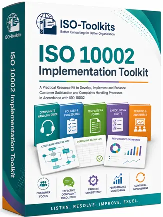 ISO 10002 Customer Satisfaction Complaint Handling Implementation Toolkits