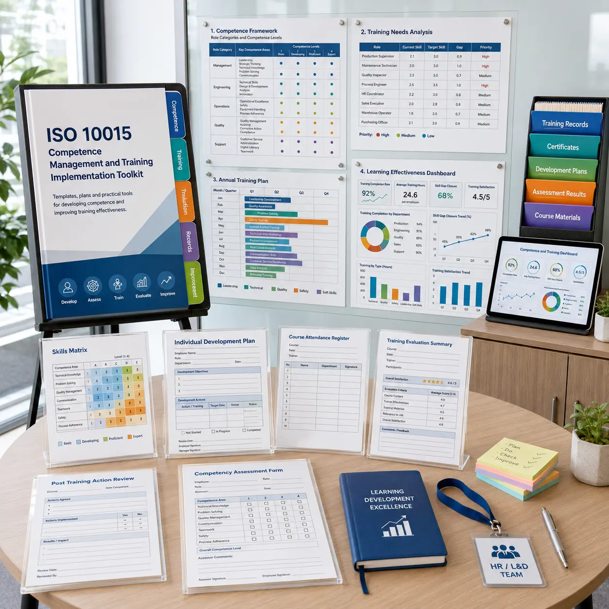 ISO 10015 Competence Management and Training Implementation Toolkit