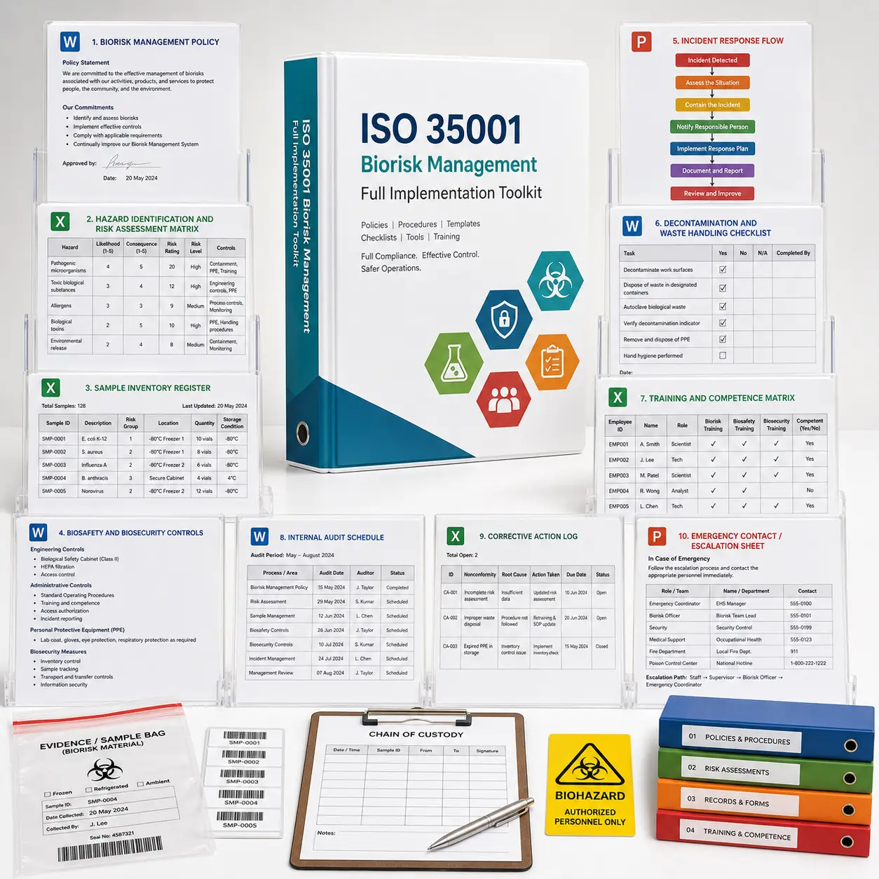 ISO 35001 Biorisk Management Full Implementation Toolkit