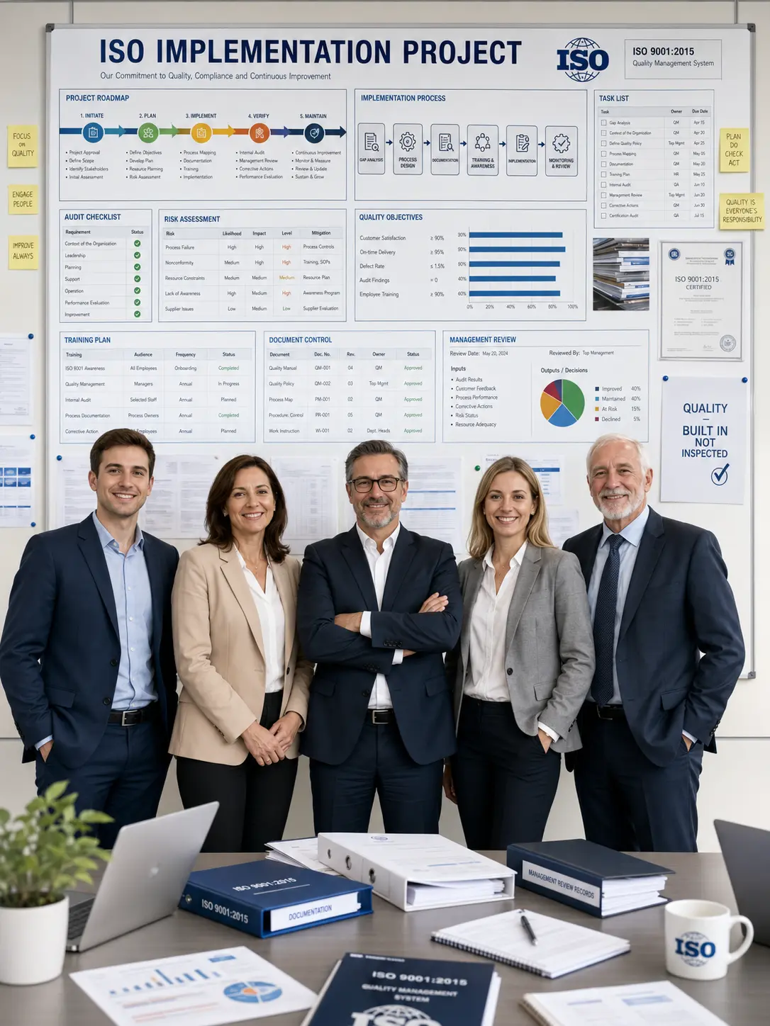 ISO documentation professionals reviewing management system documents